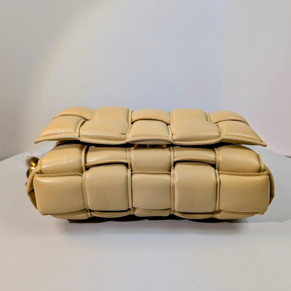 Bottega Veneta Cream Lambskin “The Chain” Cassette Shoulder Bag - Picture 9 of 15